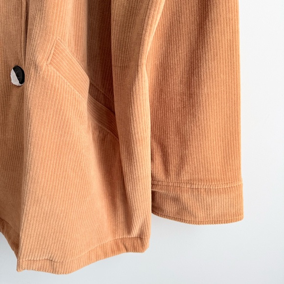 Madewell Knit Corduroy Redford Blazer NWT Plus Size 4X Hazelnut Double Breasted - Picture 8 of 15